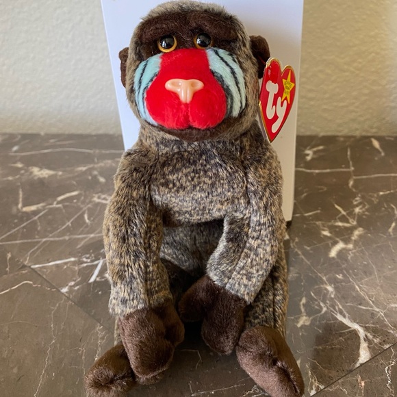 Ty Other - Ty “Cheeks”‎ Gorilla Beanie Baby